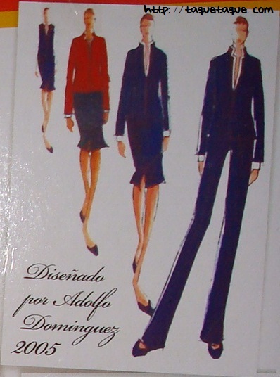 diseños de adolfo dominguez para iberia 2005