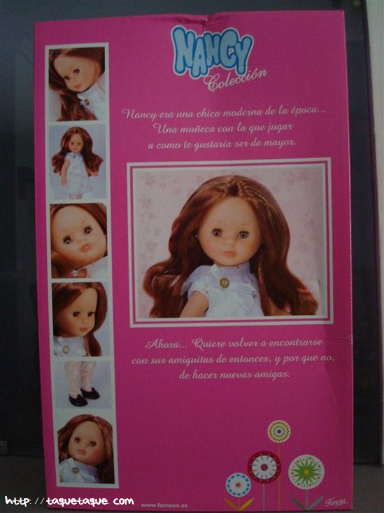 nancys de coleccion la primera nancy 1968 parte posterior caja con fotos