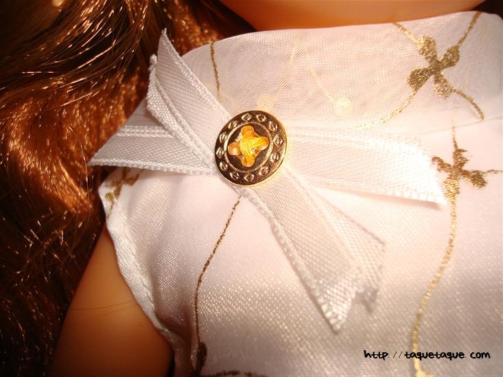 nancys de coleccion la primera nancy 1968 broche dorado y blanco del vestido