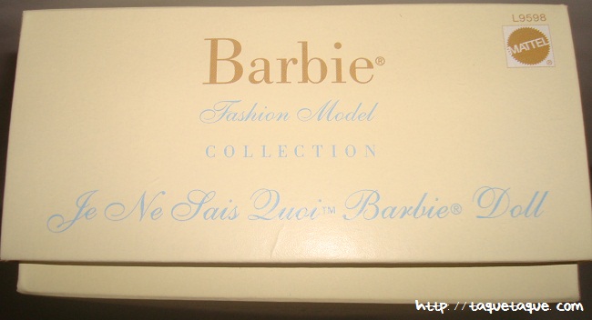 Barbie Silkstone Je ne sais quoi: parte superior de la caja