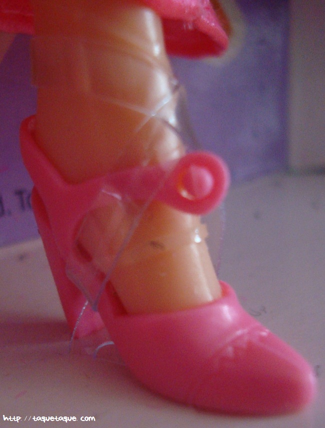 mi Babie Favorita 1977 - Barbie Superstar: detalle de uno de los zapatos