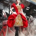Barbie Rusia, Darya, vestido rojo y dorado, Barbie Collector, Silkstone, BFMC