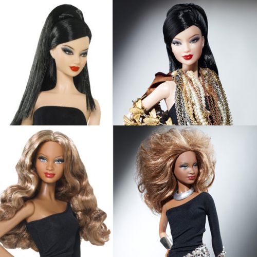 Barbie Basics LBD: primeros planos de dos de las muñecas de esta colección