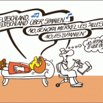 viñeta de Forges sobre la crisis de los pepinos, Angela Merkel y Alemania