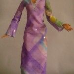 vestido diy ooak para barbie fashionista cutie setentero lila