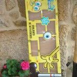 Kit de pinturas, ceras, rotuladores, acuarelas, dibujos para colorear y pegatinas de Bob Esponja