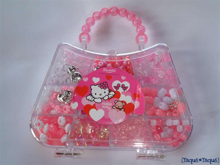 set de abalorios hello kitty manualidades niñas pulseras