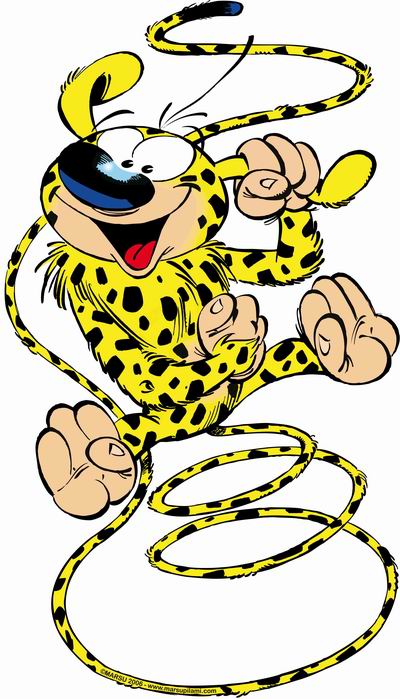 Bruselas Valonia: Marsupilami, otro de los personajes más conocidos. Sus aventuras se siguen emitiendo en televisión actualmente