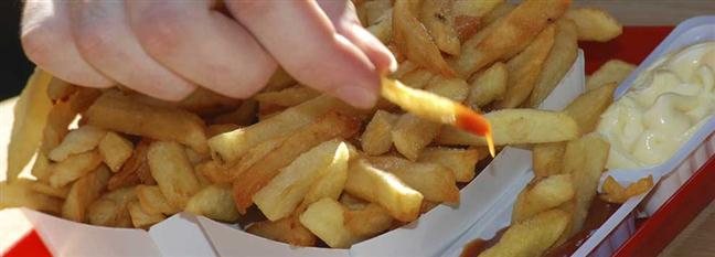Bruselas Valonia: Patatas fritas solas o con mayonesa o ketchup