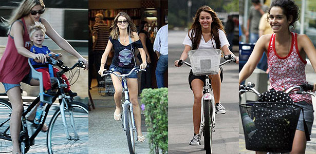 las bicis vintage están de moda entre las celebrities