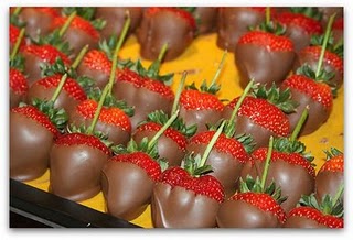 Bruselas Valonia: Fresas con chocolate belga