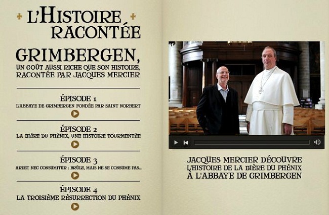 Bruselas Valonia: Página web de la cerveza de abadia Grimbergen: videos