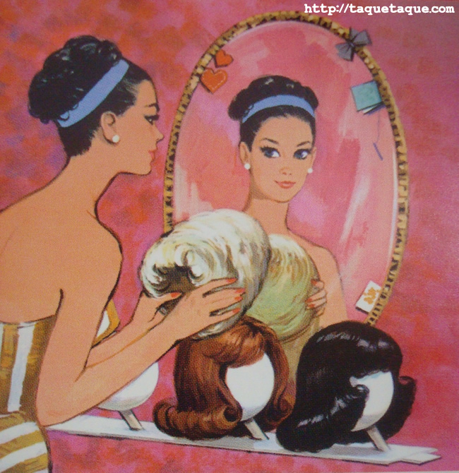 mi Barbie Favorita de 1963: Barbie and Her Wig Wardrobe