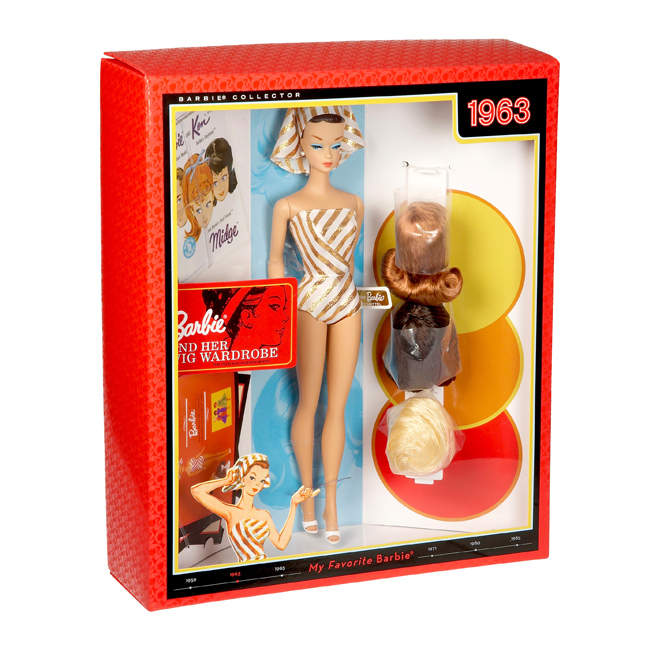 mi Barbie Favorita de 1963: Barbie and Her Wig Wardrobe