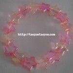 pulsera de abalorios con forma de estrella en dos colores