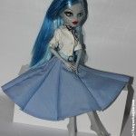 Ghoulia Yelps con la ropa de plebeya de mi Pullip Princess Ann (Vacaciones en Roma). Ahora se llama "Celeste"