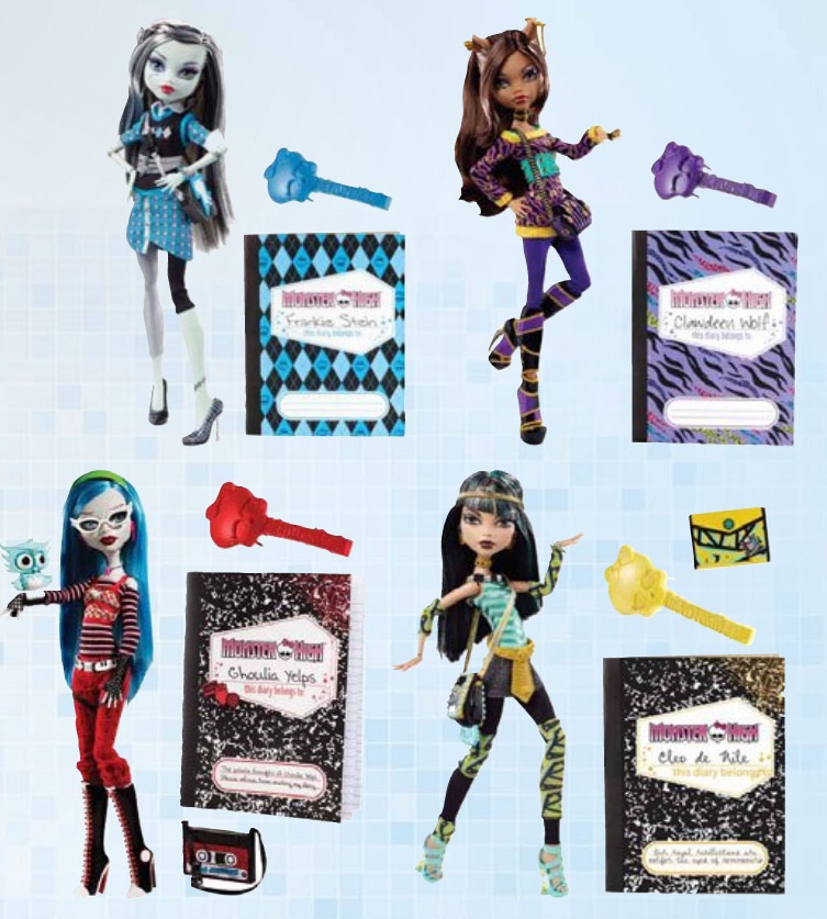 Las Monster High van al Instituto con carteras y carpetas