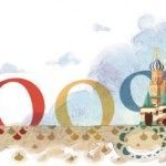 El doodle de Google de hoy conmemora el 450 aniversario de la Catedral de San Basilio, Plaza Roja (Moscú)