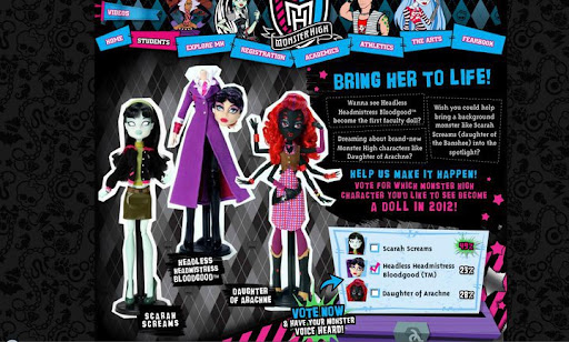 Monster High - votación nueva muñeca Monster High - votación nueva muñeca