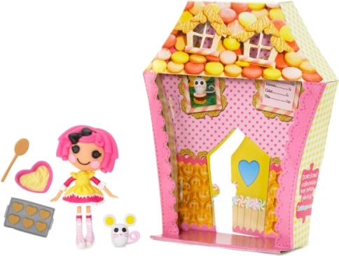mini Lalaloopsy Crumbs Sugar Cookie, con su mascota, accesorios y su casita (caja)