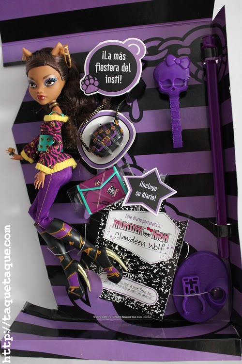 Clawdeen Wolf - School's Out (contenido de la caja)