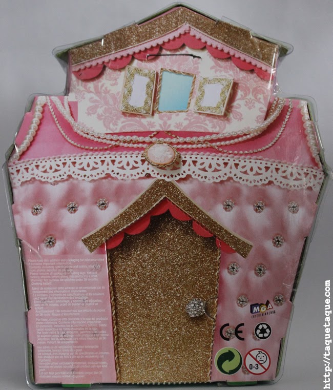 mini Lalaloopsy Jewel Sparkles en su caja (vista posterior)