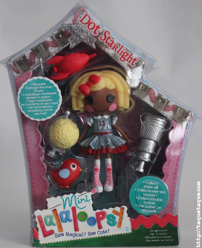 mini Lalaloopsy Dot Starlight en su caja