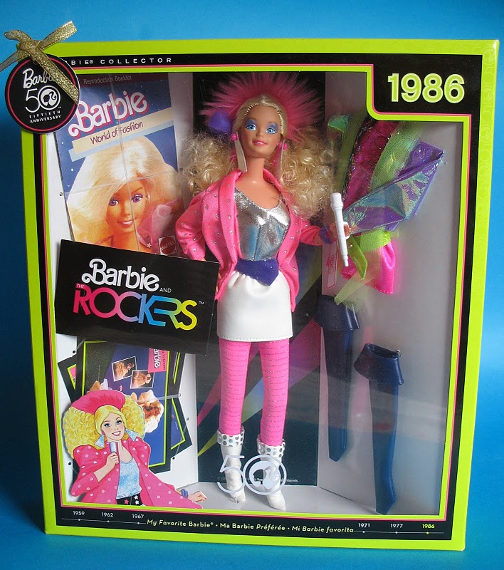 Mi Barbie Favorita de 1971 (Barbie Malibú) Mi Barbie Favorita de 1986 (Barbie and the Rockers)