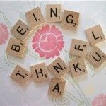 Being Thankful scrabble