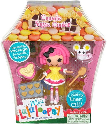 mini Lalaloopsy Crumbs Sugar Cookie en su caja