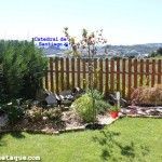 Estanque del jardín de la casa de mis cuñados en Santiago de Compostela