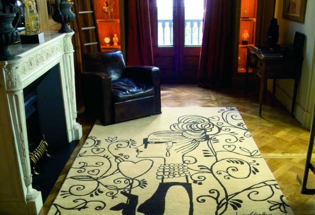 alfombra con un diseño de Jordi Labanda alfombra con un diseño de Jordi Labanda