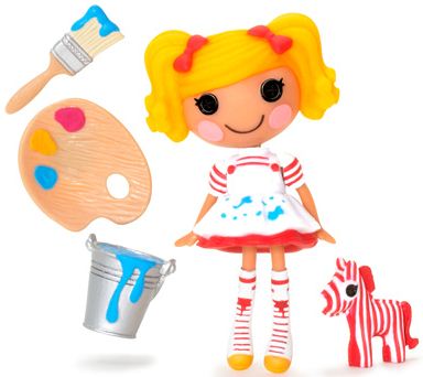 mini Lalaloopsy Spot Splatter Splash, con su mascota y accesorios