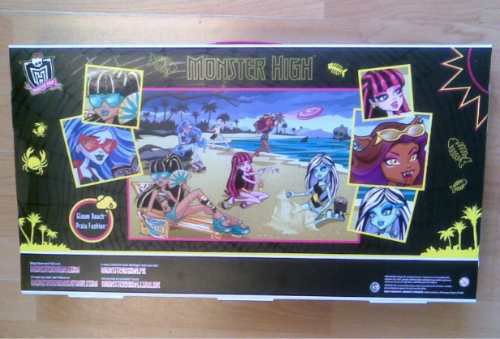 Gloom Beach Wave 2: pack de 5 chicas: Frankie, Cleo, Draculaura, Clawdeen + Ghoulia