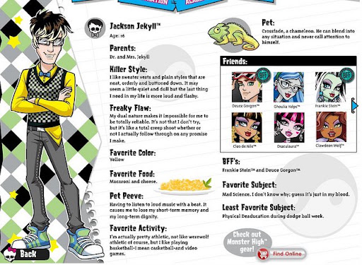 Ficha de Jackson Jekyll Ficha de Jackson Jekyll