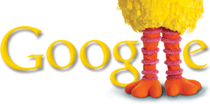 Doodle de Google con "Big Bird" (Paco Pico) para conmemorar el 40 aniversario de Barrio Sésamo (Sesame Street) Doodle de Google con "Big Bird" (Paco Pico) para conmemorar el 40 aniversario de Barrio Sésamo (Sesame Street)