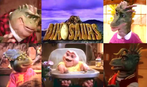 La familia protagonista de "Dinosaurios", otro éxito de Jim Henson en los '90 La familia protagonista de "Dinosaurios", otro éxito de Jim Henson en los '90