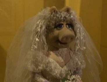 Miss Piggy en la exposición de Nueva York Miss Piggy en la exposición de Nueva York