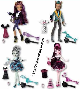 Monster High - Novedades para 2012: colección Sweet 1600 formada por Draculaura, Clawd Wolf, Frankie y Clawdeen Monster High - Novedades para 2012: colección Sweet 1600 formada por Draculaura, Clawd Wolf, Frankie y Clawdeen