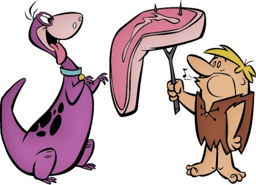 Los filetes de brontosaurio de Los Picapiedra