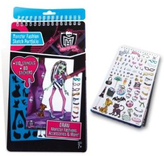 Monster High: "Monster Fashion Sketch Portfolio" Monster High: "Monster Fashion Sketch Portfolio"