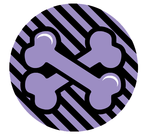 Monster High: Logotipo de Clawdeen (huesos) Monster High: Logotipo de Clawdeen (huesos)