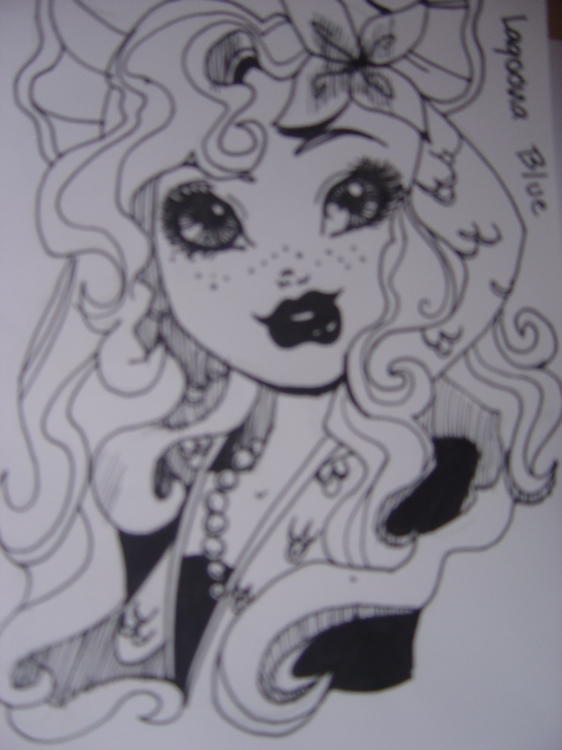 Lagoona Blue básica, dibujada por Elisa Lagoona Blue básica, dibujada por Elisa