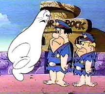 The Flintstones: Bedrock Cops (Fred and Barney) and the Shmoo - Los Picapiedra: Los policías de Piedradura, con el Shmoo The Flintstones: Bedrock Cops (Fred and Barney) and the Shmoo - Los Picapiedra: Los policías de Piedradura, con el Shmoo