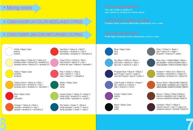 Jumping Clay: con mezclas de colores básicos se consiguen nuevos colores Jumping Clay: con mezclas de colores básicos se consiguen nuevos colores