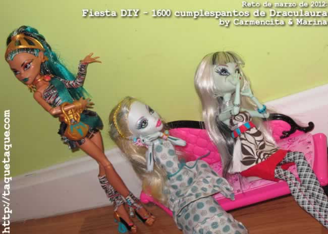 Reto de Marzo de 2012 - Fiesta DIY del 1600 Cumplespantos de Draculaura by Carmencita & Marina