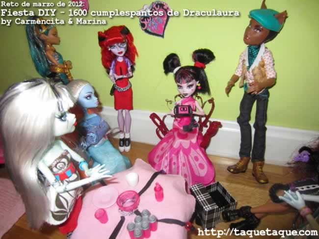 Reto de Marzo de 2012 - Fiesta DIY del 1600 Cumplespantos de Draculaura by Carmencita & Marina