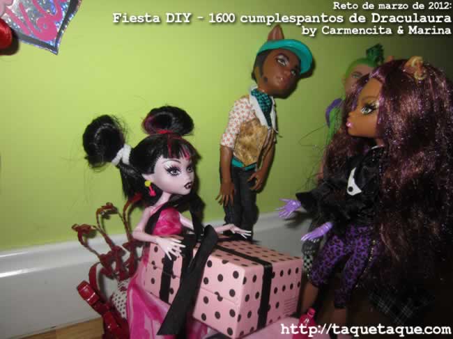 Reto de Marzo de 2012 - Fiesta DIY del 1600 Cumplespantos de Draculaura by Carmencita & Marina