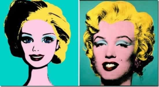 Barbie y Marilyn Monroe, al estilo Warhol Barbie y Marilyn Monroe, al estilo Warhol