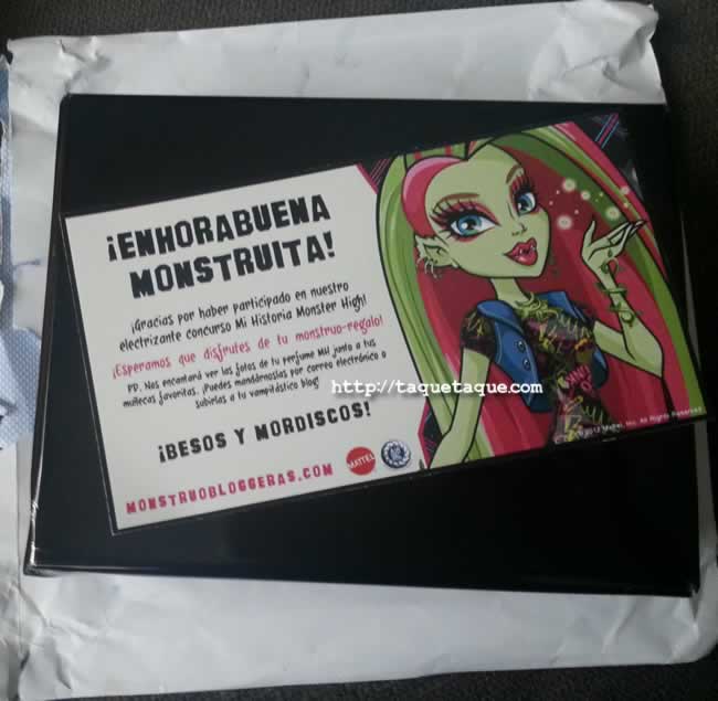 Soy una de las 10 afortunadas ganadoras del perfume Monster High. ¡¡¡Por fin gano algo!!!